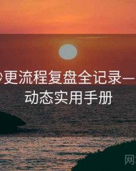 微密圈秒更流程复盘全记录——投融资动态实用手册