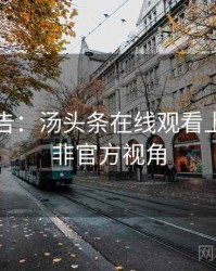 高能警告：汤头条在线观看上手指南非官方视角