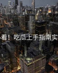 冲浪必看！吃瓜上手指南实用指南
