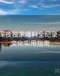 吃瓜51深夜独家爆料全纪录——粉丝文化实用指南