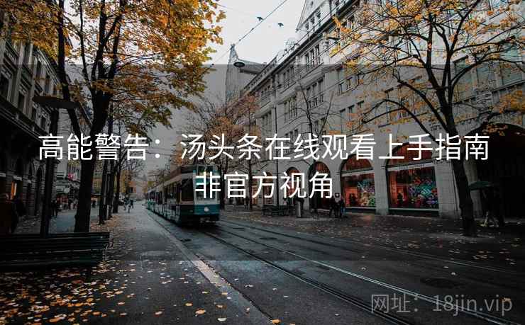 高能警告：汤头条在线观看上手指南非官方视角